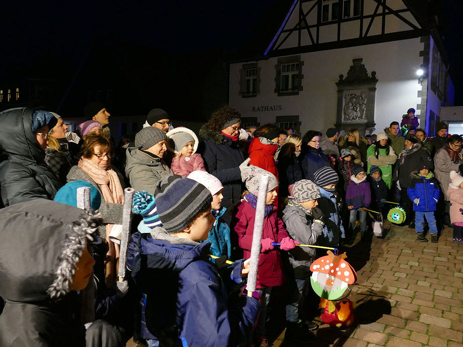 Sankt Martin Laternenumzug durch die Stadt (Foto: Karl-Franz Thiede)